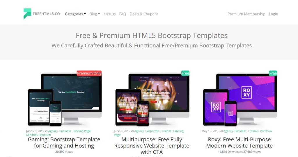 Top Stunning Free Websites to Download html templet with source code