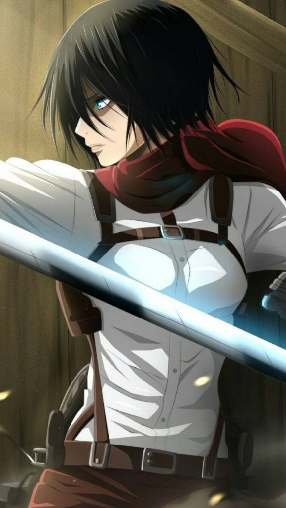 Mikasa Ackerma from AOT the strongest female character.