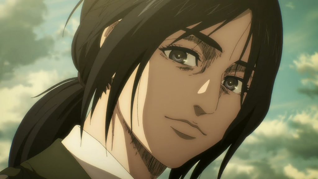 Pieck finger from AOT the strongest female character.