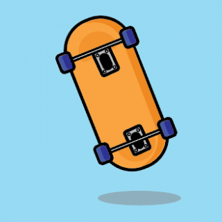 how to draw skate board illustation