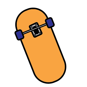  skateboard illustration in adobe 