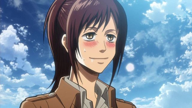 sasha blouse from AOT the strongest female character.