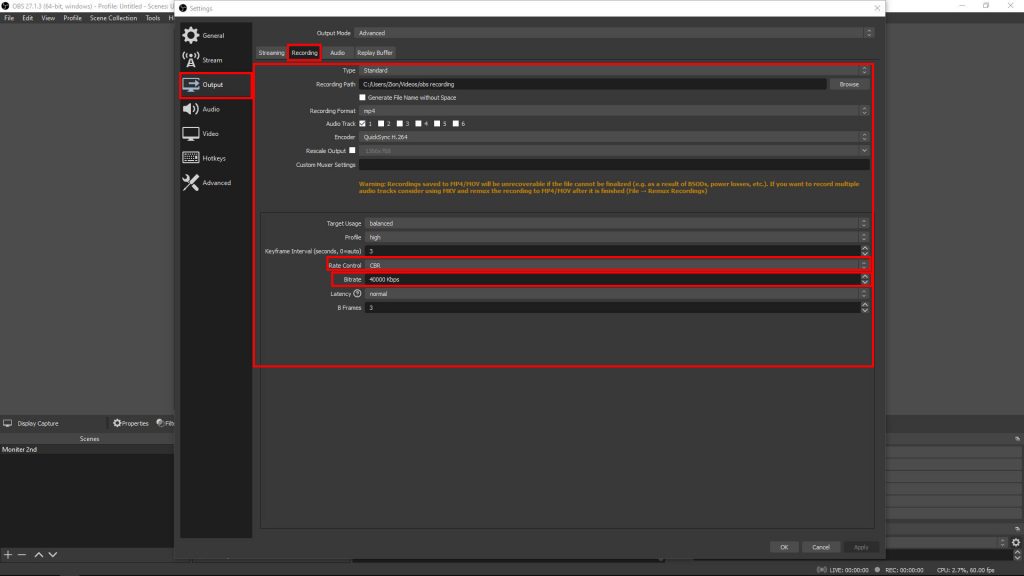 How to fix blurry video problem in OBS 